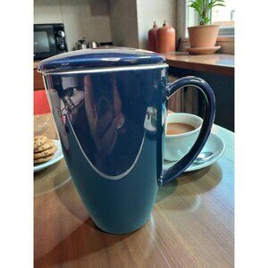 SWEESE 15OZ Porcelain Tea Cup with Lid